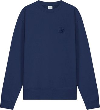 Filling Pieces Sweatshirt Embroidered Knot - Heren - Sweatshirts - Blauw - XL - Hoodies & sweatvesten