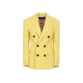 Dsquared2 Blazers, female, Yellow, 2XS, Blazer Jacket