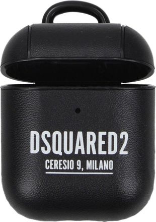 Dsquared2 Idee regalo Airpods case second generation Uomo Poliuretano Nero