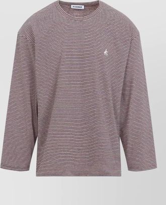 Jil Sander striped relaxed-fit long-sleeve t-shirt