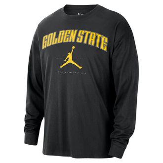 Nike Jordan Mens Golden State Warriors Essential Jordan NBA Long-Sleeve T-Shirt in Black | HV5465-010