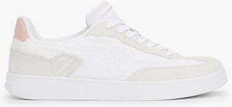 Tommy Hilfiger Womens Suede Heritage Sneaker - White - US 6.5 / EU 37
