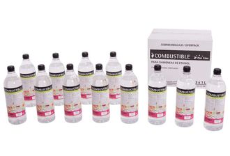 Purline Combustible Natural Repele Mosquitos 12 Botellas Citronela