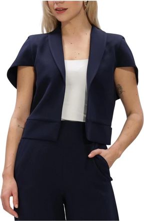 Est'seven Jassen, Dames, Blauw, M, Linnen, KYA Blazer