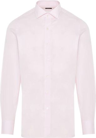 Finamore Heren, Overhemden, Roze, Maat: 4XL Katoen