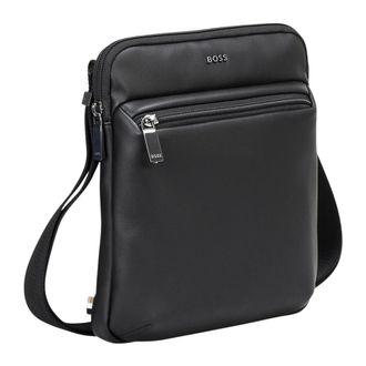 HUGO BOSS Tassen, Heren, Zwart, ONE Size, Leer, Boss Tassen