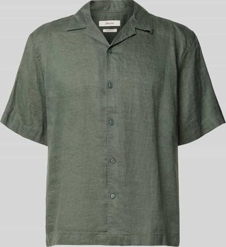 Selected Relaxed Fit Leinenhemd mit Resortkragen Modell KYLIAN in Hellgruen, Gr&ouml;&szlig;e XXL