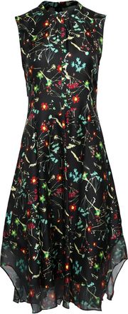 3.1 Phillip Lim Abito midi smanicato a fiori - Nero
