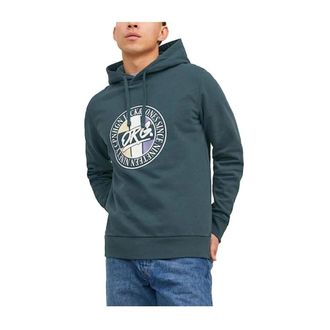 Jack & Jones Hoodies, male, Green, L, Hoodie