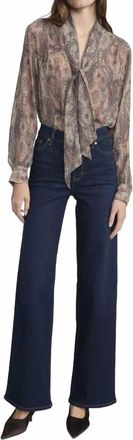 Frame Denim Le Slim Palazzo Pant Jeans In Fairway