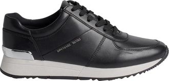 Michael Kors Casual leren sneakers met metallic accenten - Dames - Sneakers - Zwart - 35 EU - Leer - Schoenen
