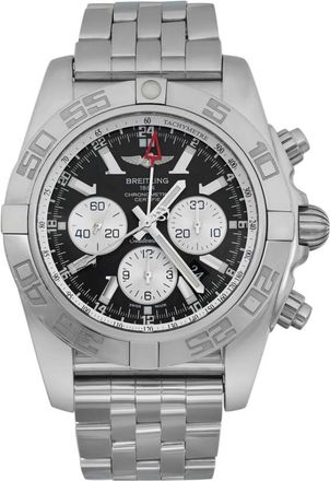 Breitling Pre-owned Breitling Chronomat GMT Chronograph GMT Automatic Chronometer Black Dial Mens Watch AB041012/BA69SS