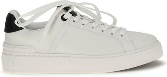 Balmain Black Calf Leather Bos Taurus Low Top Womens Sneakers