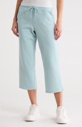 DKNY Drawstring Waist Crop Pants in Mineral at Nordstrom Rack, Size X-Small