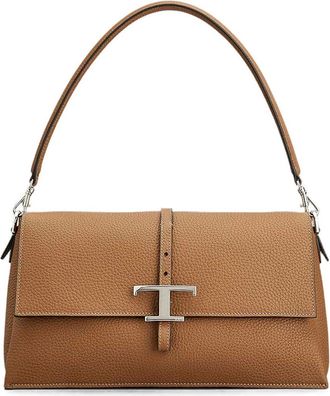 Tod's T Timeless Small Leather Flap Bag