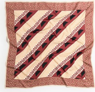 H&M Gemustertes Tuch - Rostrot/Gelb