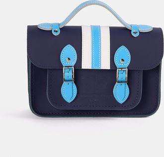 The Cambridge Satchel Company The Mini - Midnight with Columbia Stripe