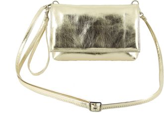 Loni Womens Clutch Crossbody Shoulder Wristlet Bag Gold Small