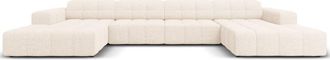 BLOOMINGLOFT 6-Sitzer Design Panorama Sofa Chicago, Chenille-Bezug