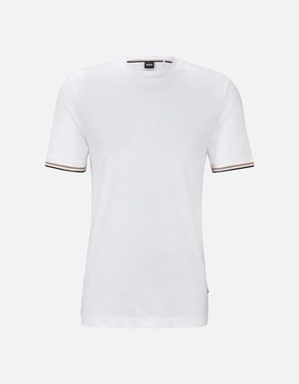 HUGO BOSS Mens Boss Thompson 04 T-Shirt White - Size: 38