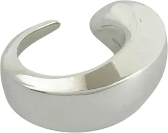 Bottega Veneta Silver 925 Band Ring (Pre-Owned)