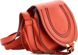 Chlo&eacute; Borsa a tracolla Marcie mini in pelle - Arancione