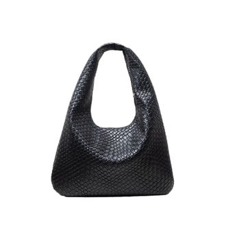 Generic Woven Leather Shoulder Bag, Womens Handbag, Large Capacity Tote, Crescent, Daily Commuter((2-rolls) 12x40mm pink)