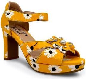 Chelsea Crew Daisy Ankle Strap Platform Sandal in Mustard at Nordstrom Rack, Size 6
