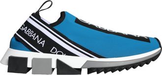 Dolce & Gabbana Blue Logo Low Top Sorrento Men Sneakers Mens Shoes (Pre-Owned)