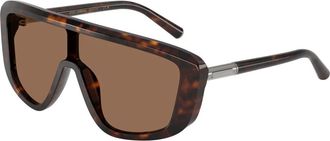 Dolce & Gabbana Rechthoekige Zonnebril - Heren - Zonnebrillen - Bruin - ONE Size - Nylon - Accessoires