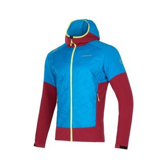 La Sportiva Fitness, Heren, Blauw, L, Blauwe Hybride Ademende Jas met Rits