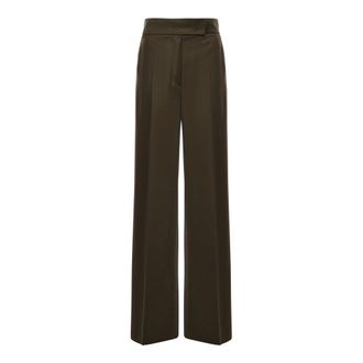 Max Mara Dames, Broeken, Groen, Maat: XS Wol