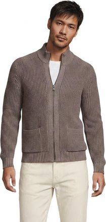 Lands End Long Sleeve Drifter Full Zip Cardigan Sweater in Light Bark Heather at Nordstrom, Size Xx-Large