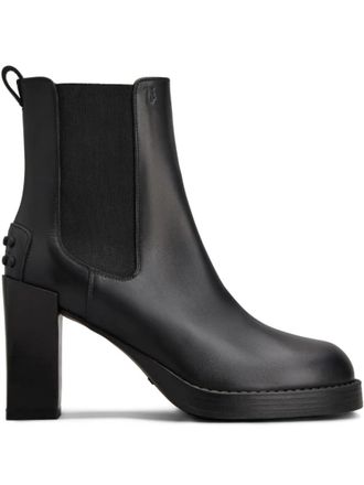 Tod's Black Leather Chelsea Boots