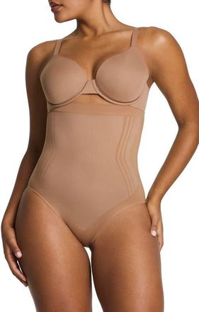 Spanx SPANXsculpt GoFigure High Waist Shaper Briefs in Cinnamon at Nordstrom, Size X-Small
