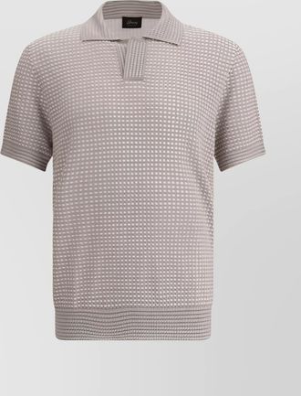 Brioni silk polo shirt