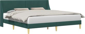 vidaXL Estructura De Cama Liso Con Cabecera Placa De Conexi&oacute;n Vidaxl