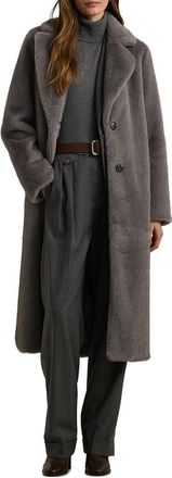 Lauren Ralph Lauren Faux Fur Coat in Grey at Nordstrom, Size Xx-Large