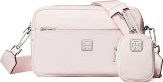 Tory Burch Virgina Nylon Shoulder Bag in Pink at Nordstrom