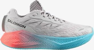 Salomon Womens Aero Glide 4 Road-Running Shoes In Gray Violet / Ojos Del Salar / Black