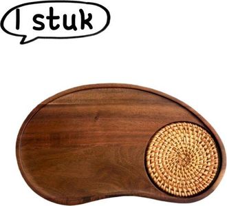 OEM 1 Pieza, Bandeja De Madera, Bandeja De Madera De Acacia, Taza De Caf&eacute; Y Plato De Postre De Hotel, Bandeja De T&eacute; Estilo Anacardo, Madera De Nogal