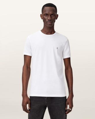 AllSaints Tonic Crew Neck Slim Ramskull T-Shirt
