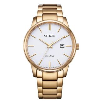 Citizen Pair Eco-Drive White Dial Mens Watch BM6973-97A