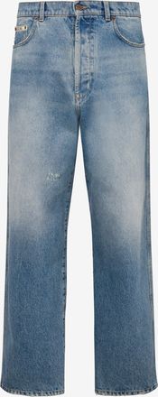 Moschino Pantalone in denim blu di cotone - Blu