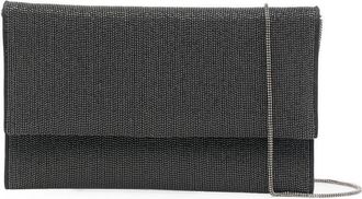 Brunello Cucinelli embellished flap bag - women - Calf Leather/Metal/Calf Suede - OS - Black