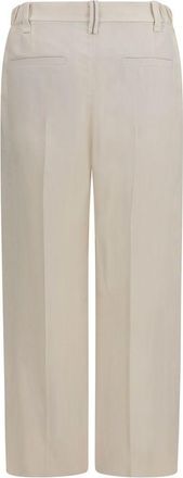 Brunello Cucinelli Womens Beige Viscose Casual Pants