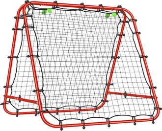 OEM Red De Rebote Plegable Con &Aacute;ngulo Ajustable Para Entrenamiento De F&uacute;tbol B&eacute;isbol Y Tenis 100x95x90 Cm Rojo