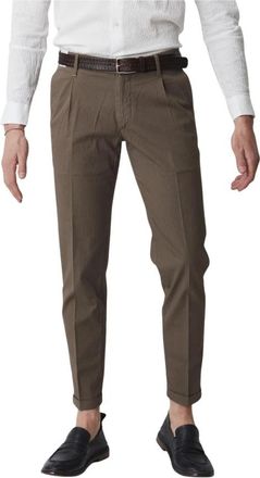 Re-hash Herenbroek Mucha-P1 - Heren - Slim Fit Broeken - Bruin - W33 - Broeken