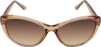 Calvin Klein Brown Gradient Butterfly Ladies Sunglasses CK19560S 270 57