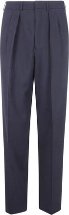 Tom Ford Gestreepte wollen pantalon - Heren - Nette broeken - Zwart - L - Wol - Broeken